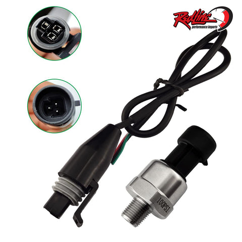 100PSI (6.9BAR) Pressure Sensor - Boost/Water/Fuel/Oil - 1/8