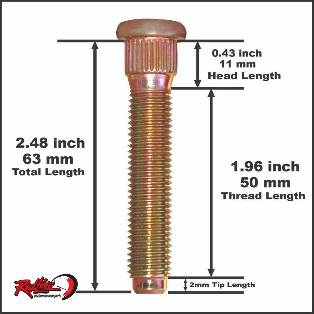 50MM Extended Wheel Studs - Subaru / Nissan