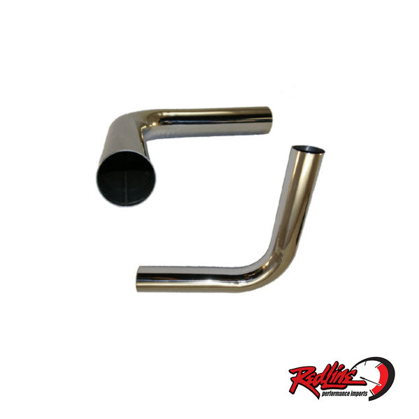 3"  90 Degree 304 Stainless Exhaust Mandrel Bend - 2FT length