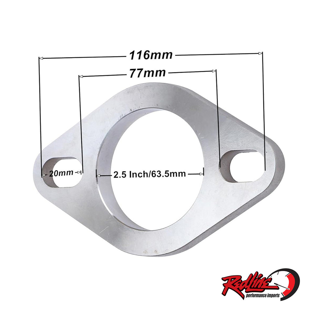 Stainless Steel 2 Bolt Exhaust Flange - 2.5" and 3"