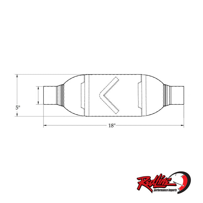 3" High Flow Chambered Muffler / Resonator