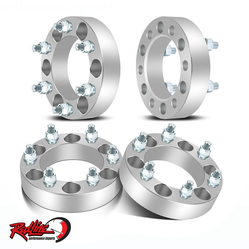 1.5" 6x5.5 (139.7) High Quality Billet Wheel Spacers 12x1.5mm Thread