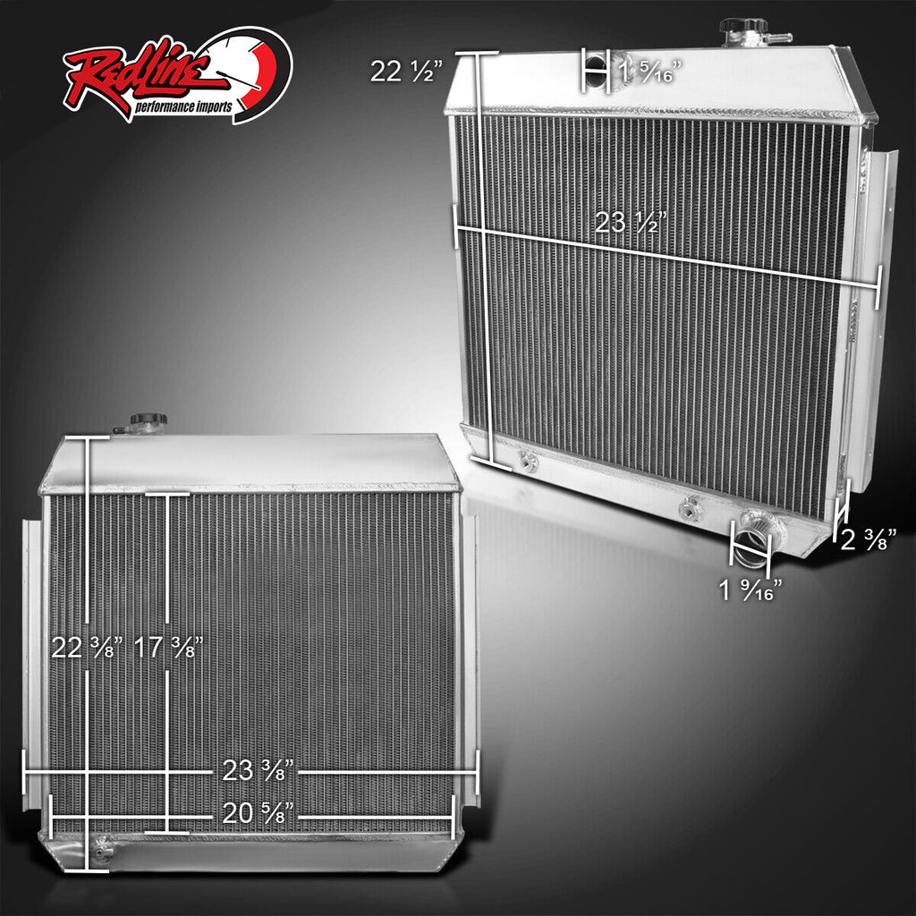 Chevy Small Block Triple Core Aluminum Radiator