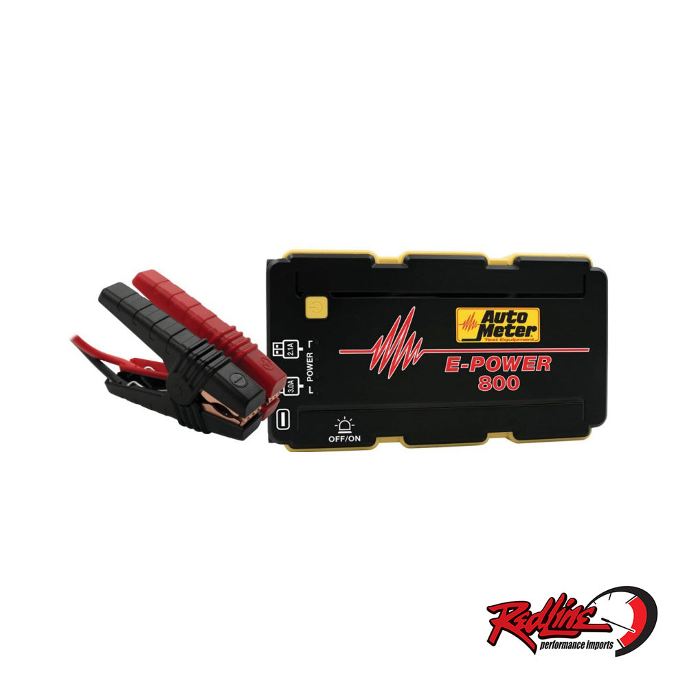 AUTOMETER Emergency Jump Starter Battery Pack - 14.8V, 800A PEAK, 1800 MAH