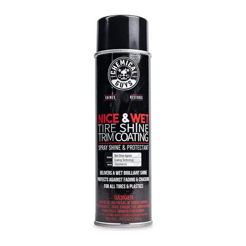 Chemical Guys - Nice & Wet Tire Shine Trim for Rubber/Plastic/Vinyl TVDSPRAY101 14.5OZ