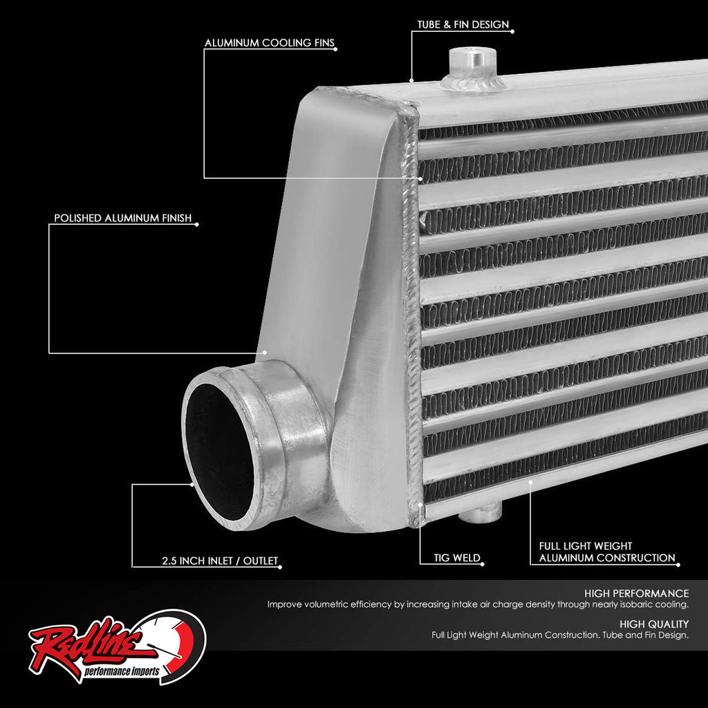 Universal Front Mount Intercooler 27.5"X7.25X2.75 - 2.5" In/Out