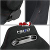 NRG Type R Style Reclineable Bucket Seats - Black Suede PAIR