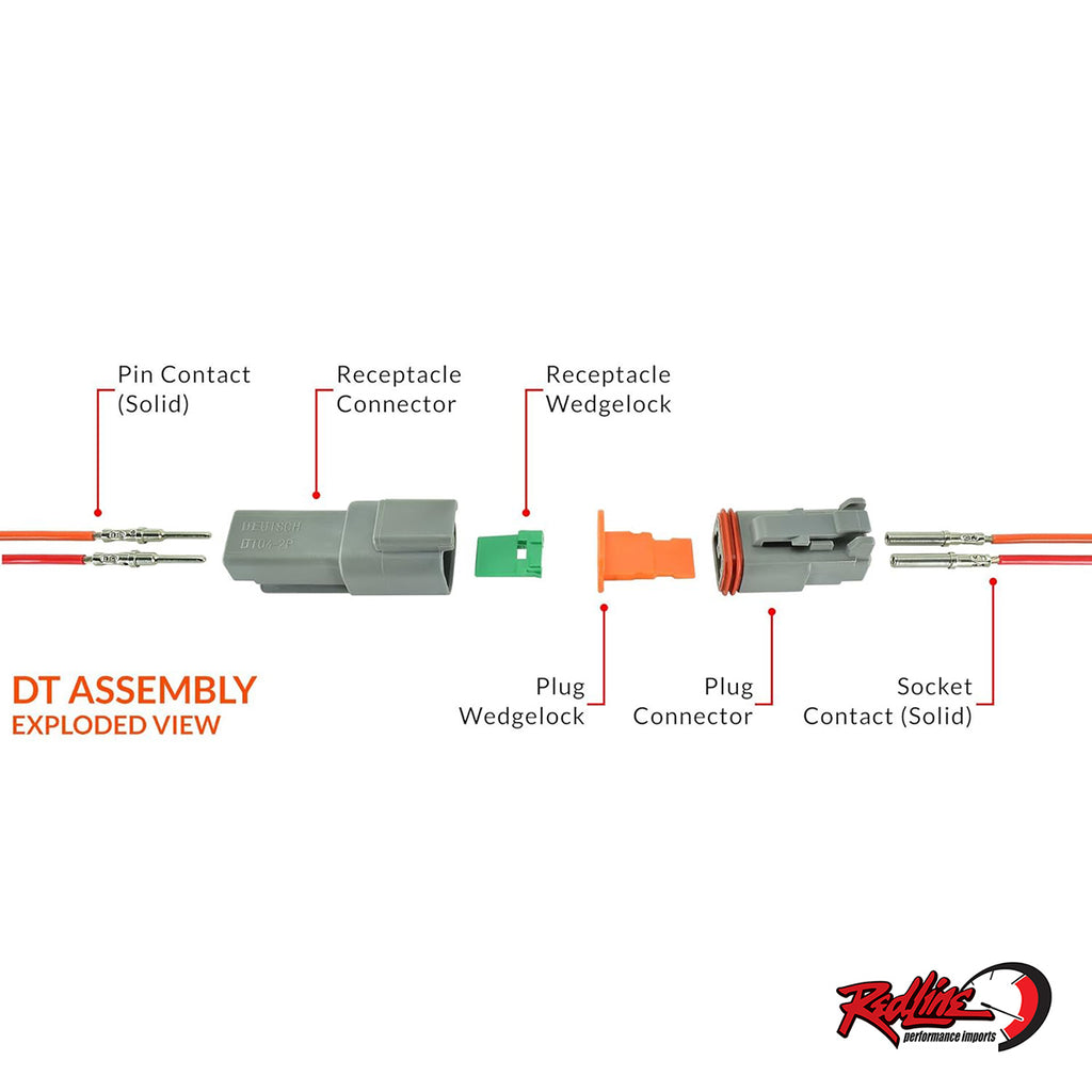 Deutsch 3-pin Connector Kit for 14/ 16/ 18 Gauge Wire