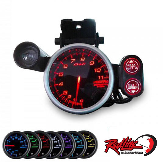 7 color 80mm Defi Style Tachometer with Adjustable Shift Light