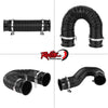 Universal 3" Intake Flex Hose with Air Funnels & Brackets