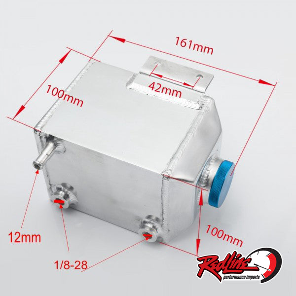 Universal Aluminum Square Overflow / Expansion Bottle