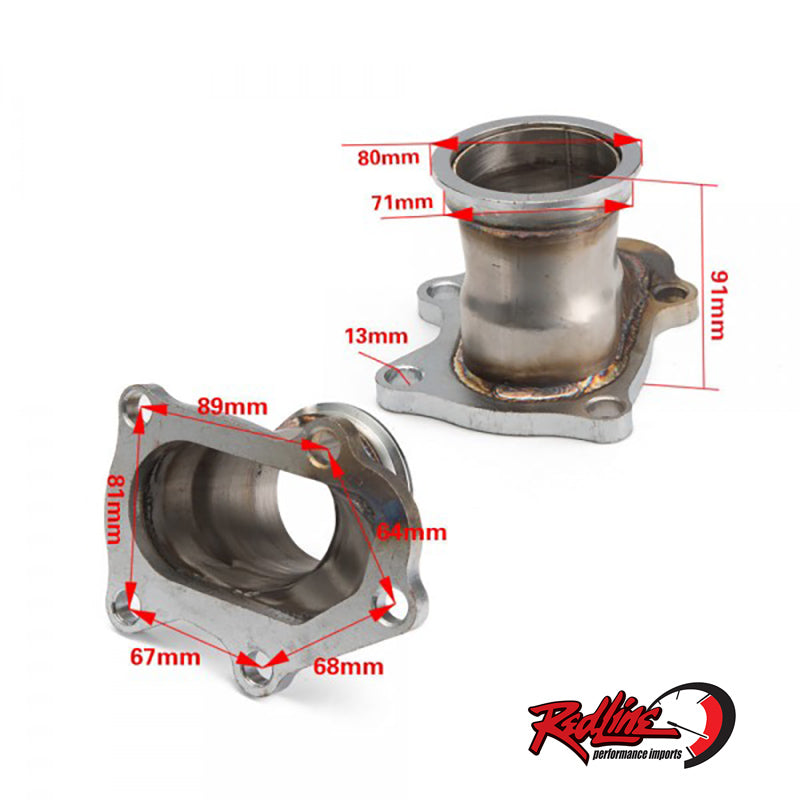 TD04 Subaru 5 Bolt To 2.5" V Band Conversion Adaptor