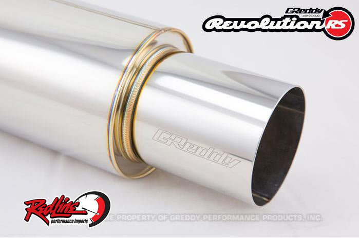 Greddy Revolution RS Muffler 2.5" / 3" Inlet with 4" Tip