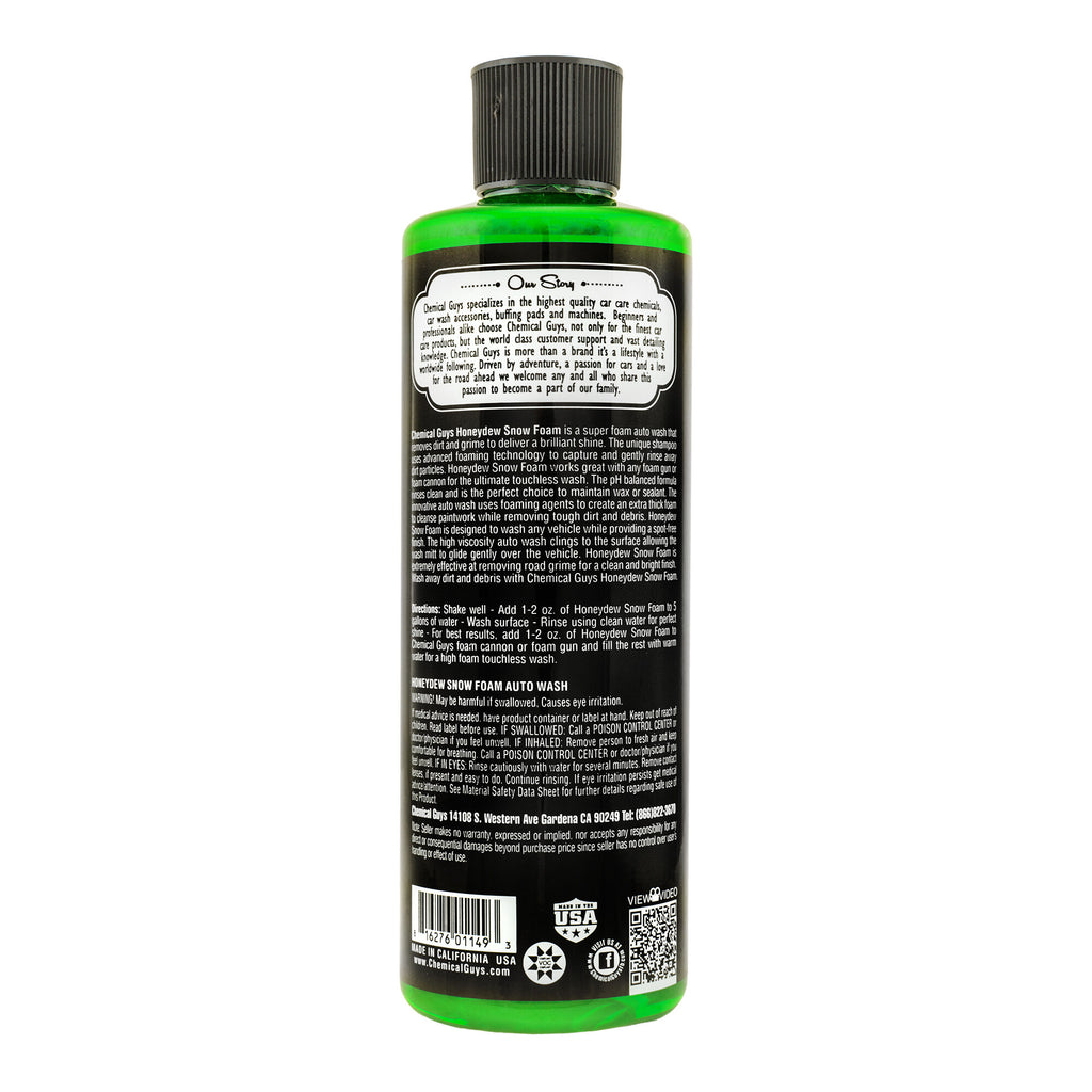 Chemical Guys - Honeydew Snow Foam Extreme Suds Cleansing Shampoo 16OZ