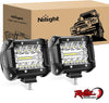 4" LED Light Pods - Flood / Spot Combo - 60W PAIR