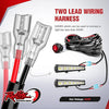 Nilight LED Light Bar Wiring Harness Kit - 2 Leads 12AWG Heavy Duty 12V