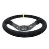 NRG 350mm DUAL SPOKE Deep Dish Suede Steering Wheel