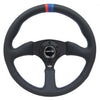 NRG M3 350mm 2" Deep Comfort Grip Leather Steering Wheel