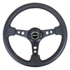 NRG 350mm Leather Deep Dish Reinforced Steering Wheel