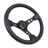 NRG 350mm Leather Deep Dish Reinforced Steering Wheel