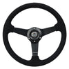 NRG 350mm Alcantara Flat Reinforced Steering Wheel