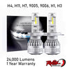 24000LM LED Headlight, Foglight Upgrade Bulbs - H4, H11, H7, 9005, 9006, H1, H3