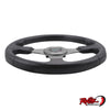 14inch 350mm Flat Steering Wheel (Grey) - PVC