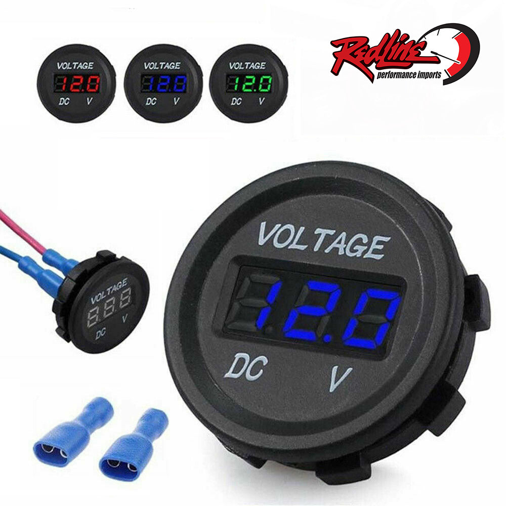 1.5" LED VOLTAGE Digital Gauge - Universal 12/24V