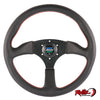 SPOON Style 350mm Flat Leather Steering Wheel