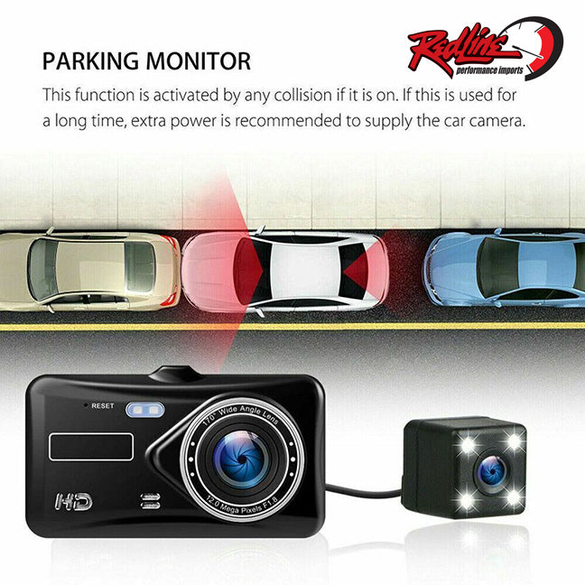 1080p Touch Screen Dash Cam & Reverse Cam