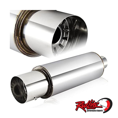 Universal N1 Style Plain Tip Muffler - 2.5