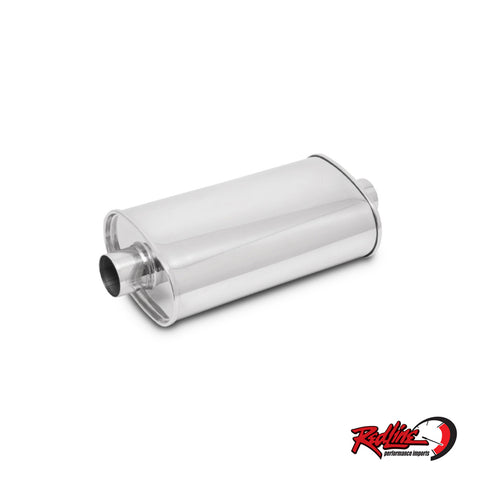 Vibrant STREETPOWER Oval Style Muffler Body No Tip - 2.5