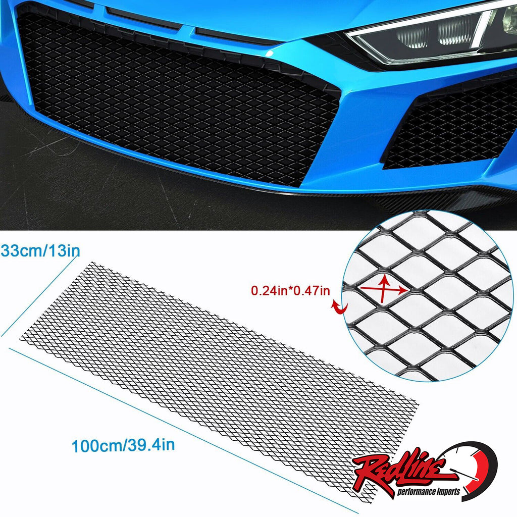 40''x13'' Aluminum Mesh Grill - Black