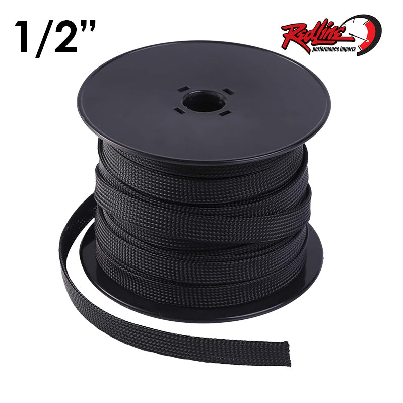 1/2" PET Expandable Automotive Braided Cable Sleeve x Foot