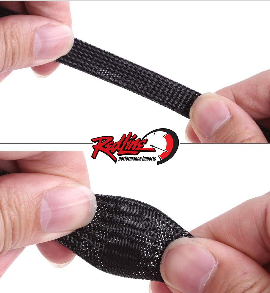 3/4" PET Expandable Automotive Braided Cable Sleeve x Foot