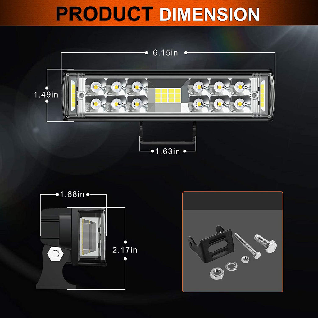 7 Inch 60W LED Flood / Spot Light Bar